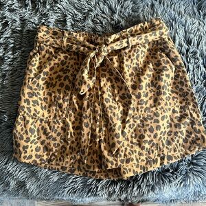 A New Day leopard shorts with belt.  Never worn!